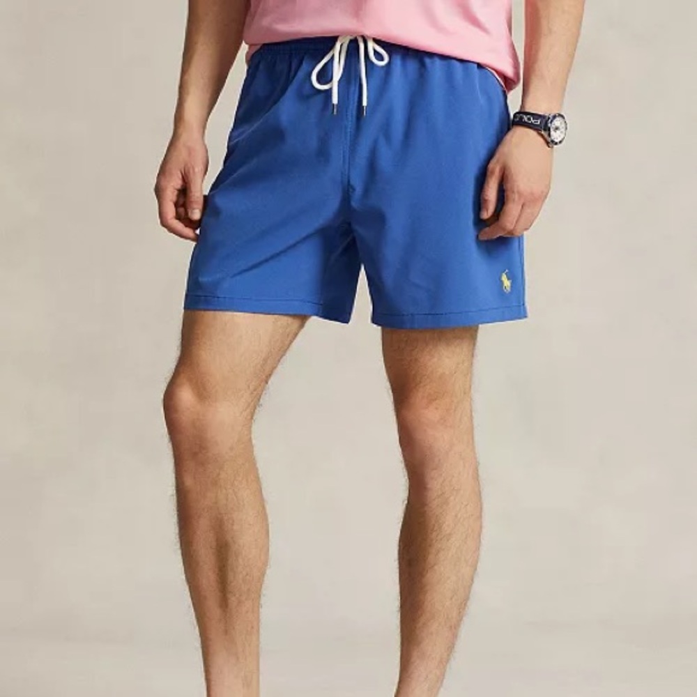 POLO RALPH LAUREN MENS BLUE BATHING SUIT/SWIM SHORTS! (Brand new with tag!)
